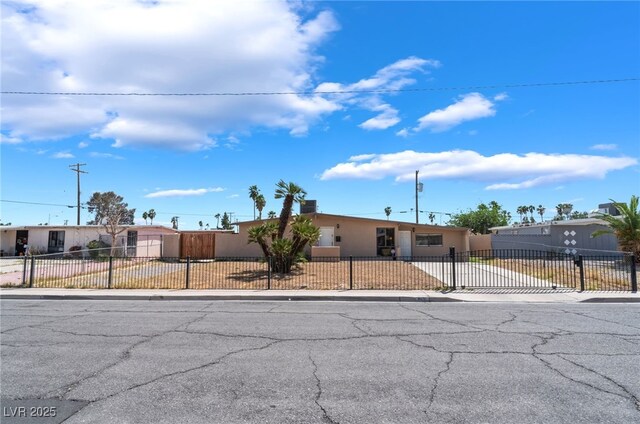 1615 Palora Ave, Las Vegas, NV 89169 - view of front of house featuring a fenced front yard and stucco siding