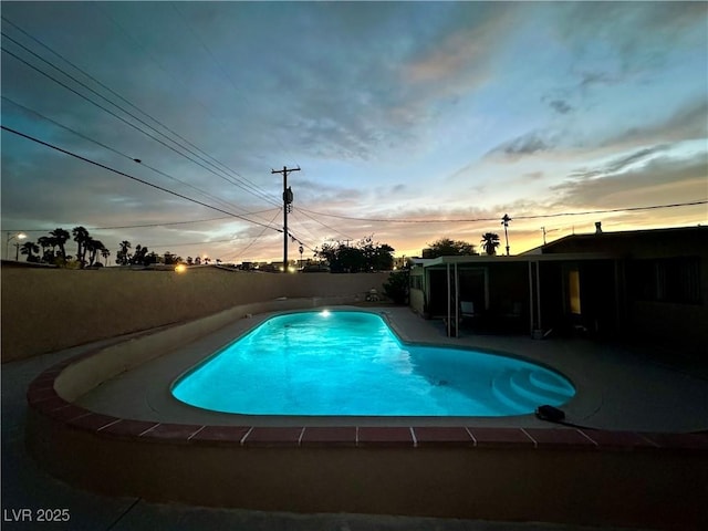 1615 Palora Ave, Las Vegas, NV 89169 - view of pool featuring a fenced backyard and a patio area