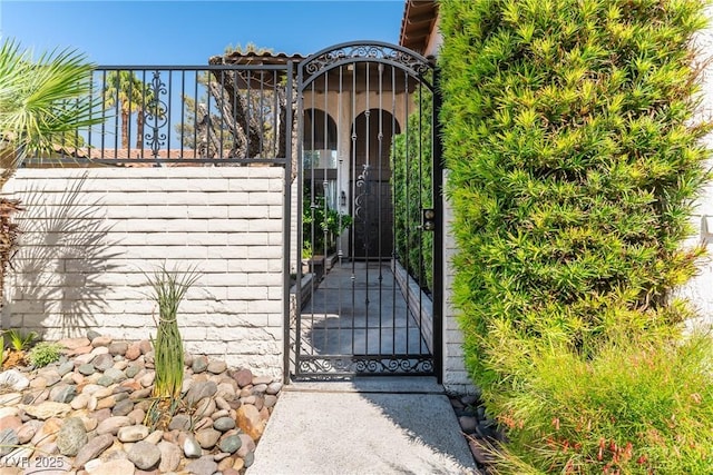 gate with fence