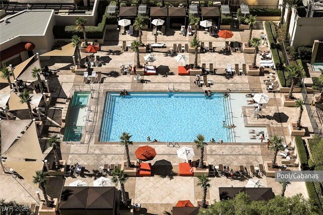 135 E Harmon Ave Unit 3620, Las Vegas, NV 89109 - birds eye view of property with a residential view