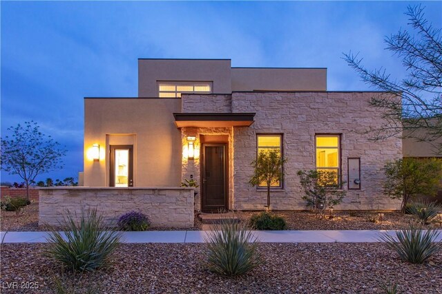 view of contemporary home