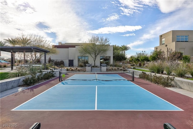 view of tennis court