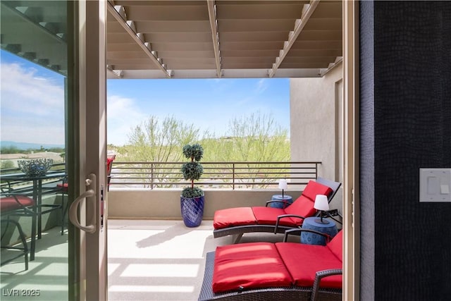 view of balcony