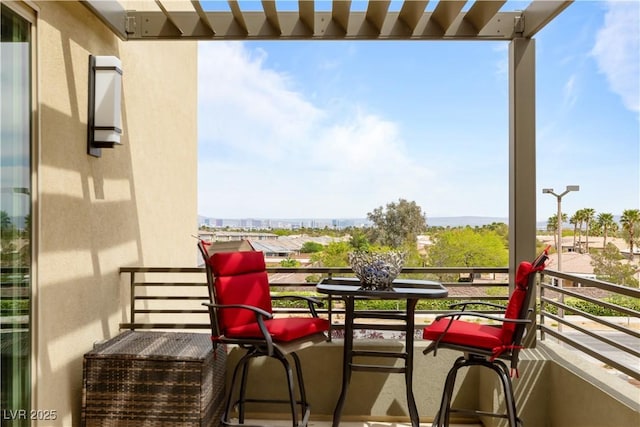 view of balcony