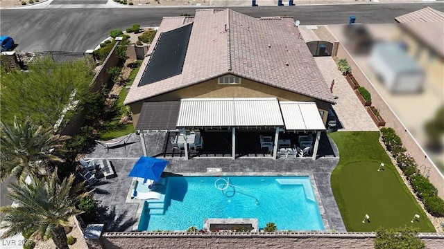 5852 Ireland Ridge Ct, Las Vegas, NV 89149 - view of swimming pool with a patio
