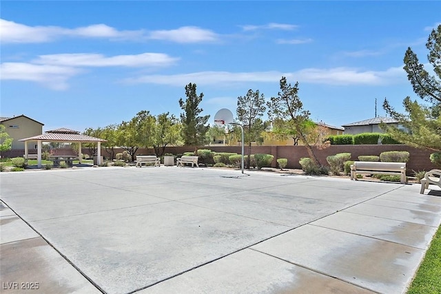 2104 Leatherbridge Ct, North Las Vegas, NV 89081 - view of sport court featuring a gazebo and community basketball court