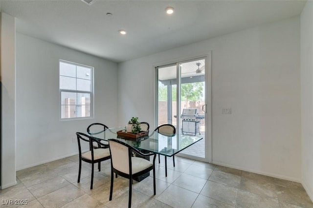 1004 Huckburn Ave, Henderson, NV 89015 - dining room with plenty of natural light, baseboards, and recessed lighting