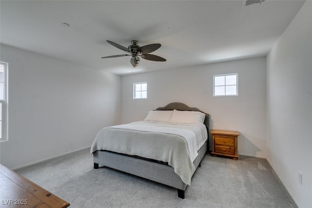 1004 Huckburn Ave, Henderson, NV 89015 - bedroom featuring baseboards, a ceiling fan, and carpet flooring