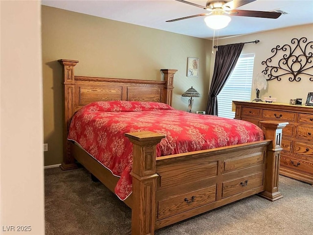 1121 Majestic Canyon St, Henderson, NV 89052 - carpeted bedroom featuring ceiling fan