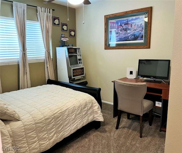 1121 Majestic Canyon St, Henderson, NV 89052 - bedroom with baseboards, ceiling fan, and carpet