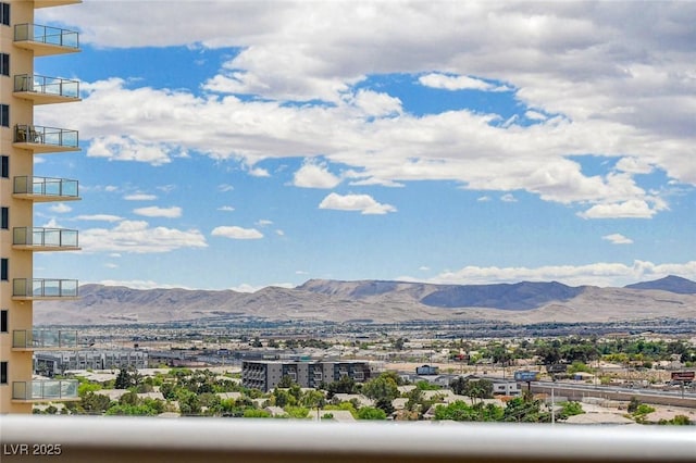 view of mountain feature
