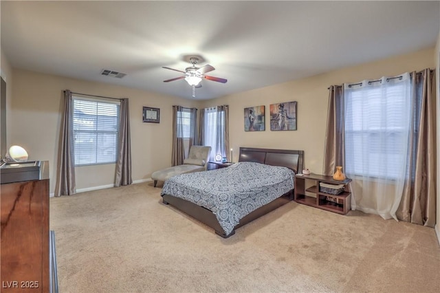 6546 American Flower St, Las Vegas, NV 89148 - carpeted bedroom with baseboards and a ceiling fan