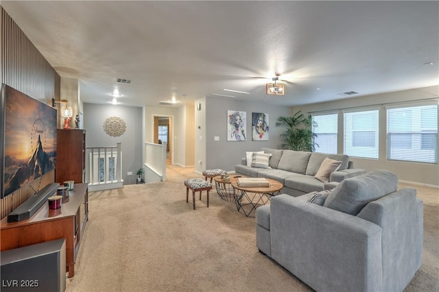 6546 American Flower St, Las Vegas, NV 89148 - living room with light colored carpet and baseboards