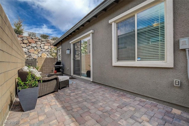 897 Woodburn Ln, Las Vegas, NV 89138 - view of patio / terrace featuring grilling area