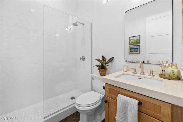 10969 Tranquil Waters Ct, Las Vegas, NV 89135 - full bath with toilet, a walk in shower, and vanity