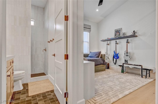 10969 Tranquil Waters Ct, Las Vegas, NV 89135 - bathroom featuring walk in shower, plenty of natural light, ensuite bath, and toilet