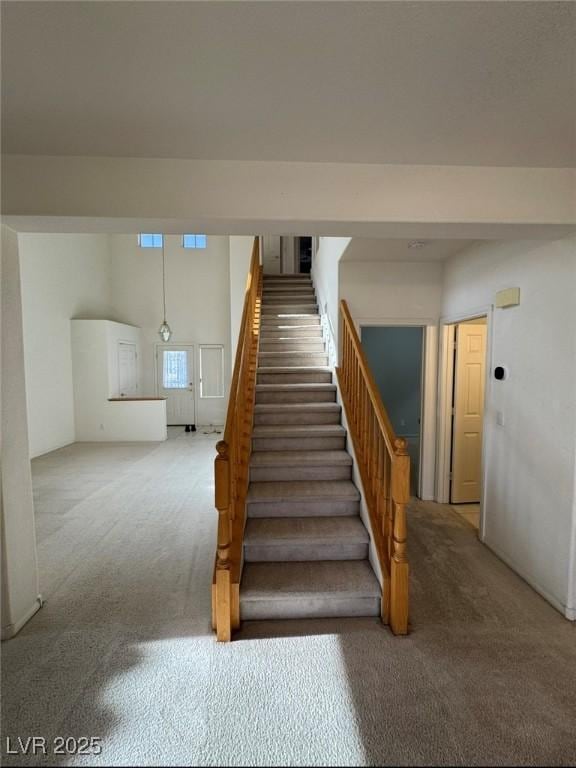 stairs with carpet