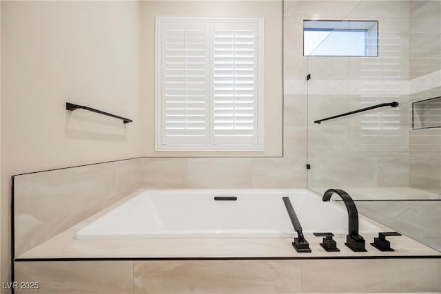 bathroom with a bath