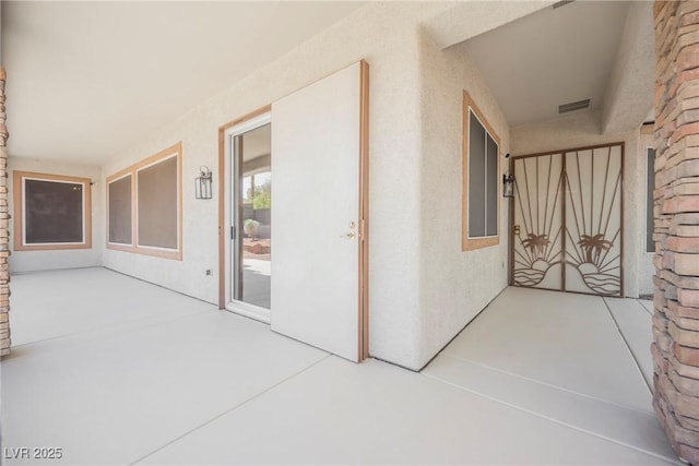 hallway with visible vents