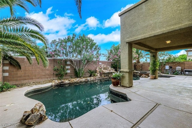 3217 Palladio Ave, North Las Vegas, NV 89031 - view of pool featuring a fenced backyard and a patio