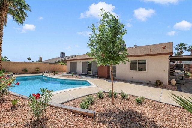 3920 Autumn St, Las Vegas, NV 89120 - view of swimming pool with a patio and fence