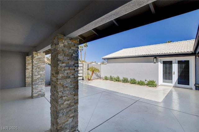 7575 Coley Ave, Las Vegas, NV 89117 - view of patio / terrace with french doors