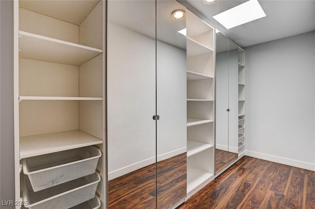 7575 Coley Ave, Las Vegas, NV 89117 - spacious closet featuring wood finished floors and a skylight