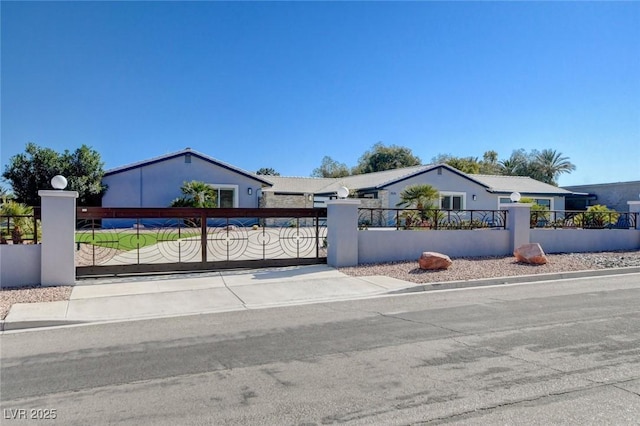 7575 Coley Ave, Las Vegas, NV 89117 - ranch-style house featuring a fenced front yard and a gate