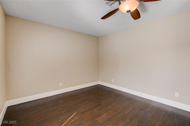 7575 Coley Ave, Las Vegas, NV 89117 - unfurnished room with a ceiling fan and dark wood-style flooring
