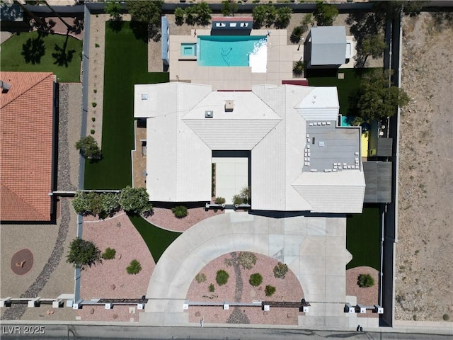 7575 Coley Ave, Las Vegas, NV 89117 - aerial view of a pool area
