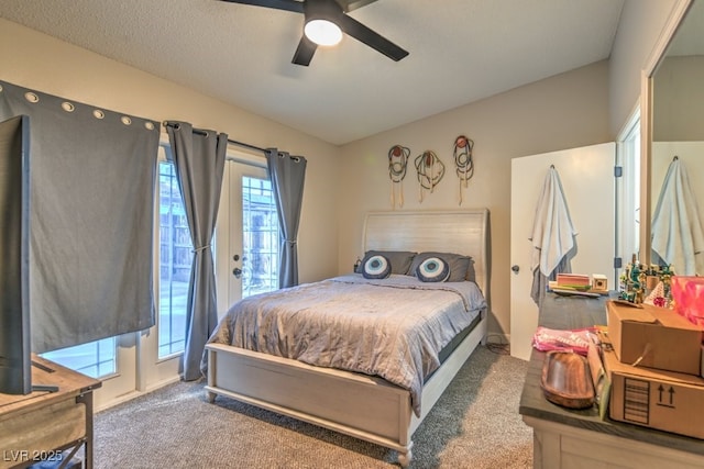 2129 N Michael Way, Las Vegas, NV 89108 - carpeted bedroom featuring access to outside and ceiling fan