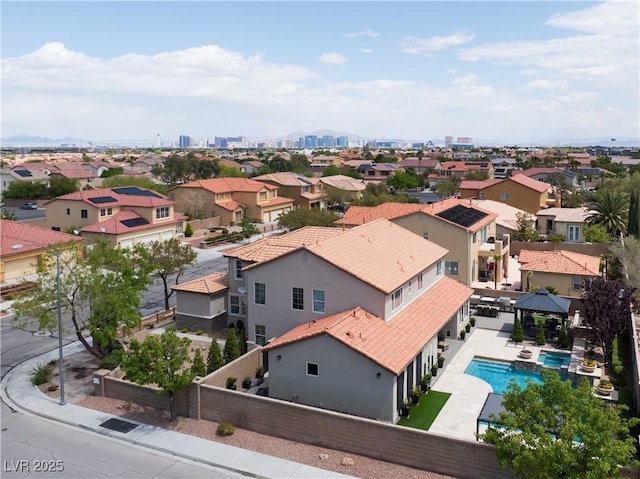birds eye view of property featuring a residential view