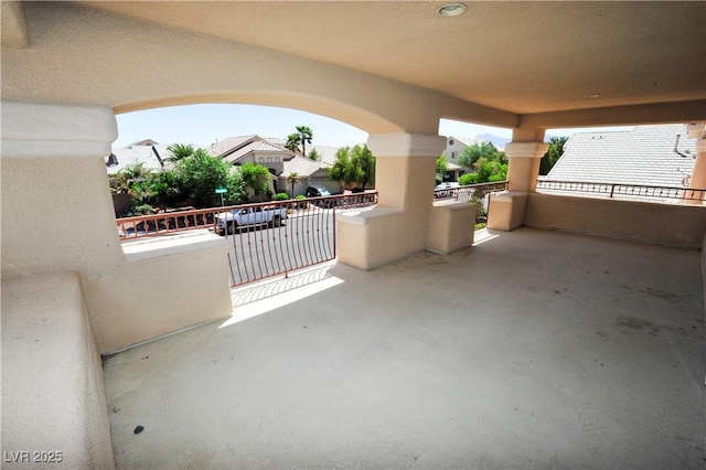 view of patio / terrace featuring a balcony