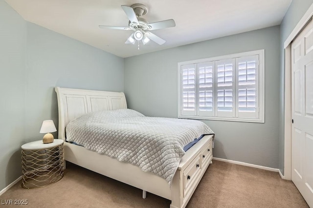 13 Cozy Glen Cir, Henderson, NV 89074 - carpeted bedroom with a closet, a ceiling fan, and baseboards