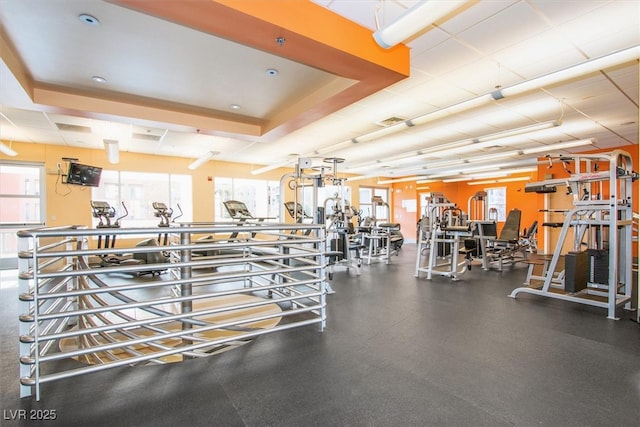 59 E Agate Ave Unit 406, Las Vegas, NV 89123 - workout area featuring a wealth of natural light and visible vents