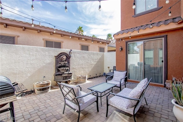 1125 Via Canale Dr, Henderson, NV 89011 - view of patio with a fenced backyard