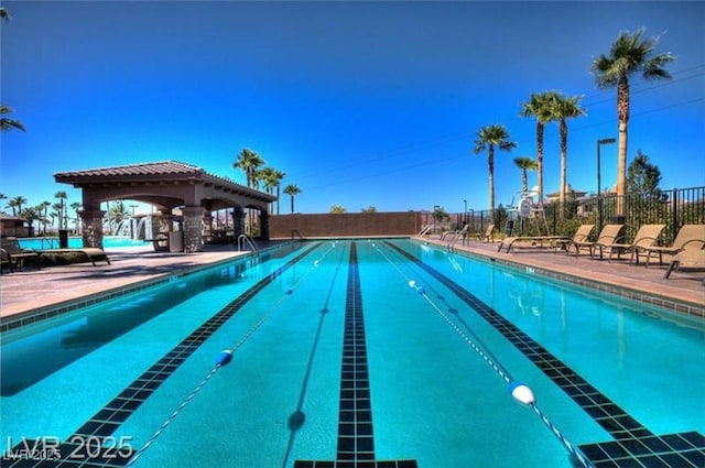 1125 Via Canale Dr, Henderson, NV 89011 - pool featuring fence