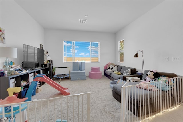 9590 Smiley Creek St, Las Vegas, NV 89178 - living room featuring visible vents and carpet flooring