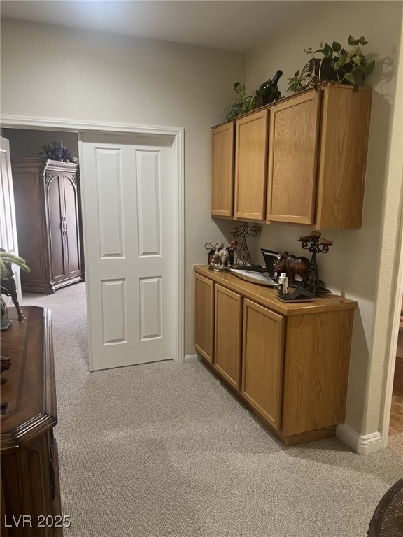 6596 Secluded Ave, Las Vegas, NV 89110 - kitchen featuring light colored carpet
