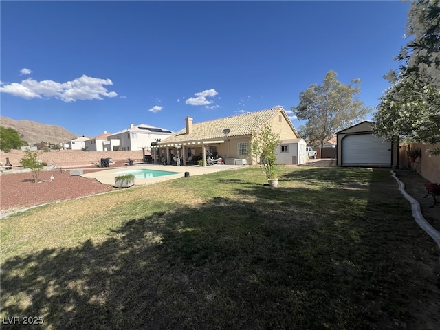 6596 Secluded Ave, Las Vegas, NV 89110 - view of yard with a patio area