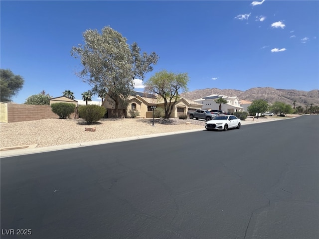 6596 Secluded Ave, Las Vegas, NV 89110 - view of asphalt street with a mountain view
