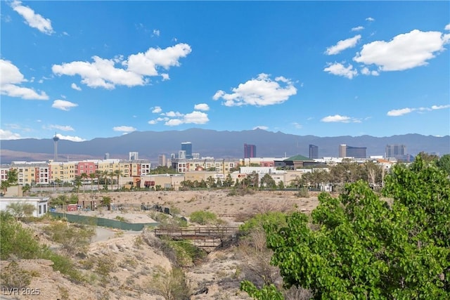 9301 Verlaine Ct, Las Vegas, NV 89145 - mountain view featuring a view of city
