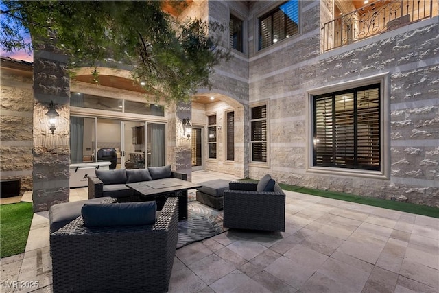 9301 Verlaine Ct, Las Vegas, NV 89145 - view of patio / terrace featuring an outdoor hangout area