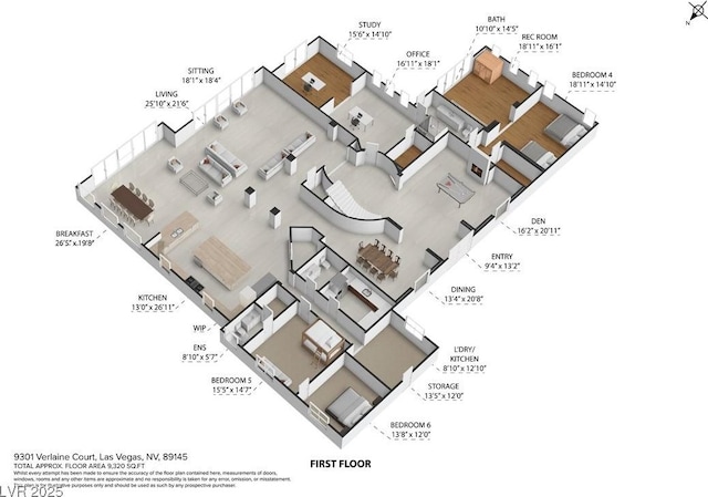 9301 Verlaine Ct, Las Vegas, NV 89145 - plan