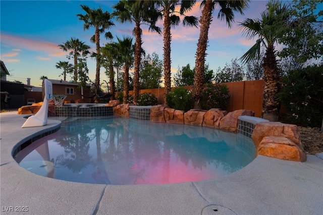 4200 Scott Peak Ct, Las Vegas, NV 89129 - view of swimming pool featuring fence and central AC unit