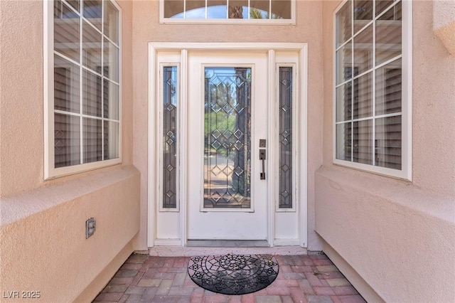 465 Indigo Springs St, Henderson, NV 89014 - property entrance featuring stucco siding