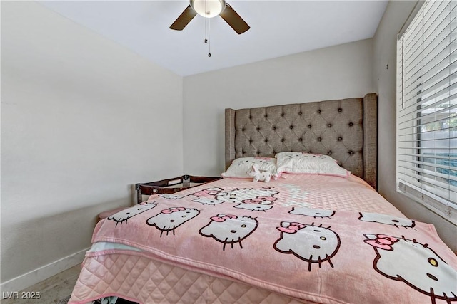 5045 Sock Hop Way N, Las Vegas, NV 89031 - bedroom featuring baseboards and a ceiling fan