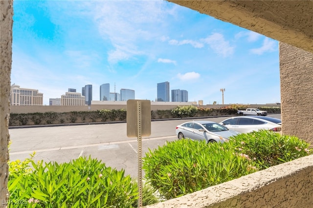 view of patio / terrace with a view of city