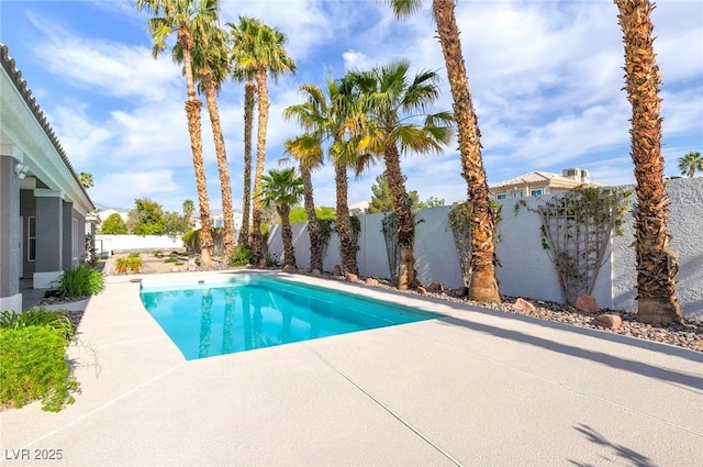 3684 Mooncrest Cir, Las Vegas, NV 89129 - view of pool with a fenced backyard and a patio