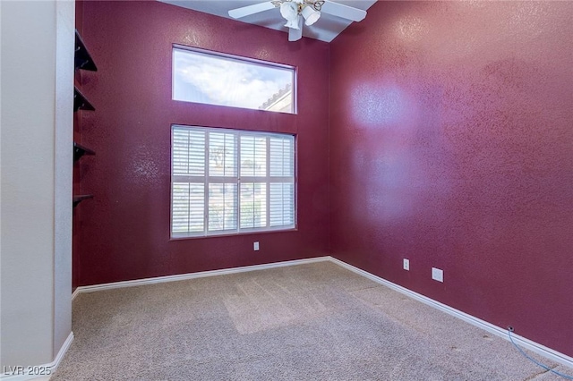 3684 Mooncrest Cir, Las Vegas, NV 89129 - empty room with ceiling fan and carpet floors